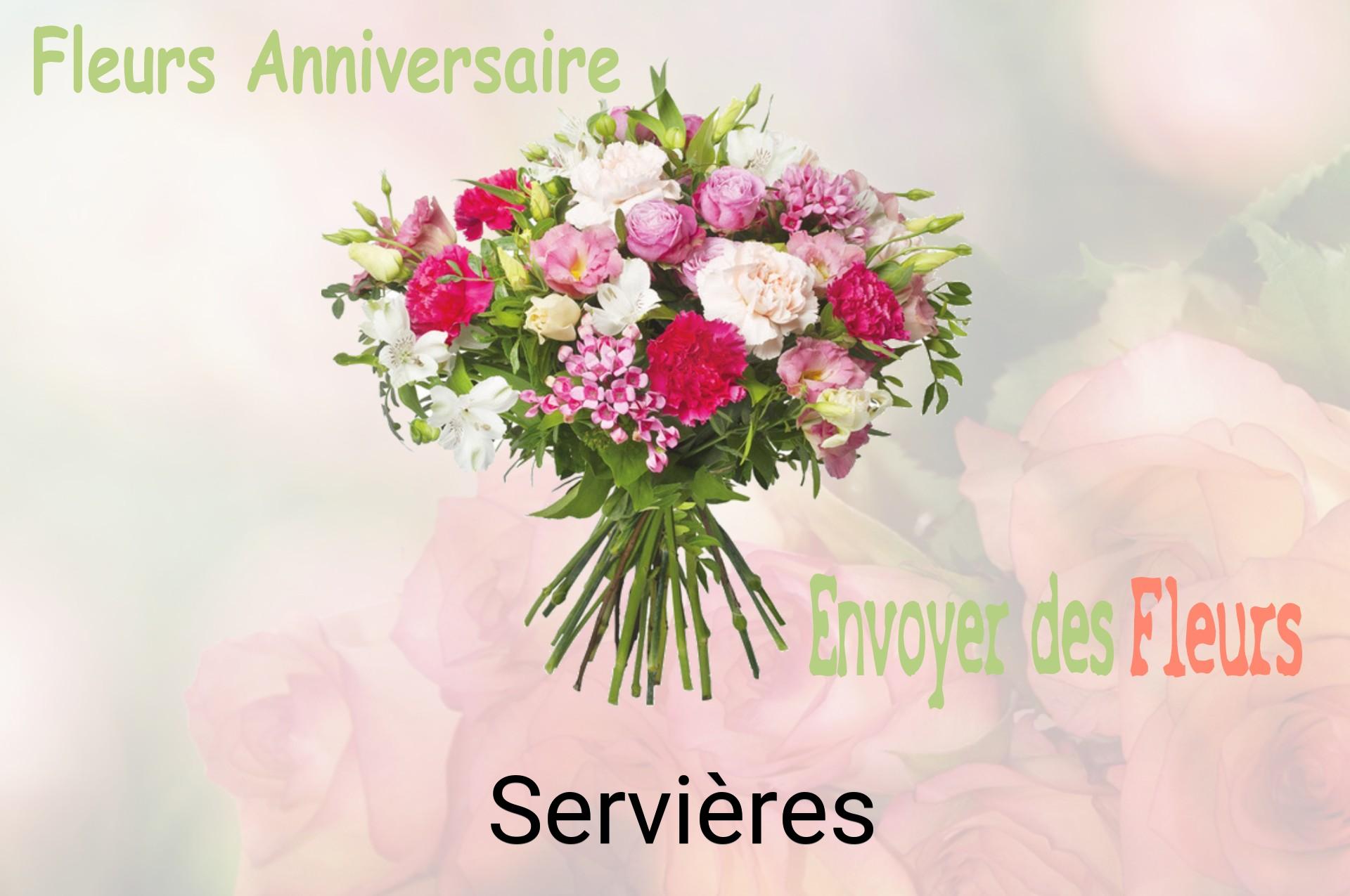 Bouquet de fleurs d’anniversaire livré à Servières
